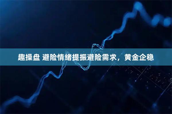 趣操盘 避险情绪提振避险需求，黄金企稳